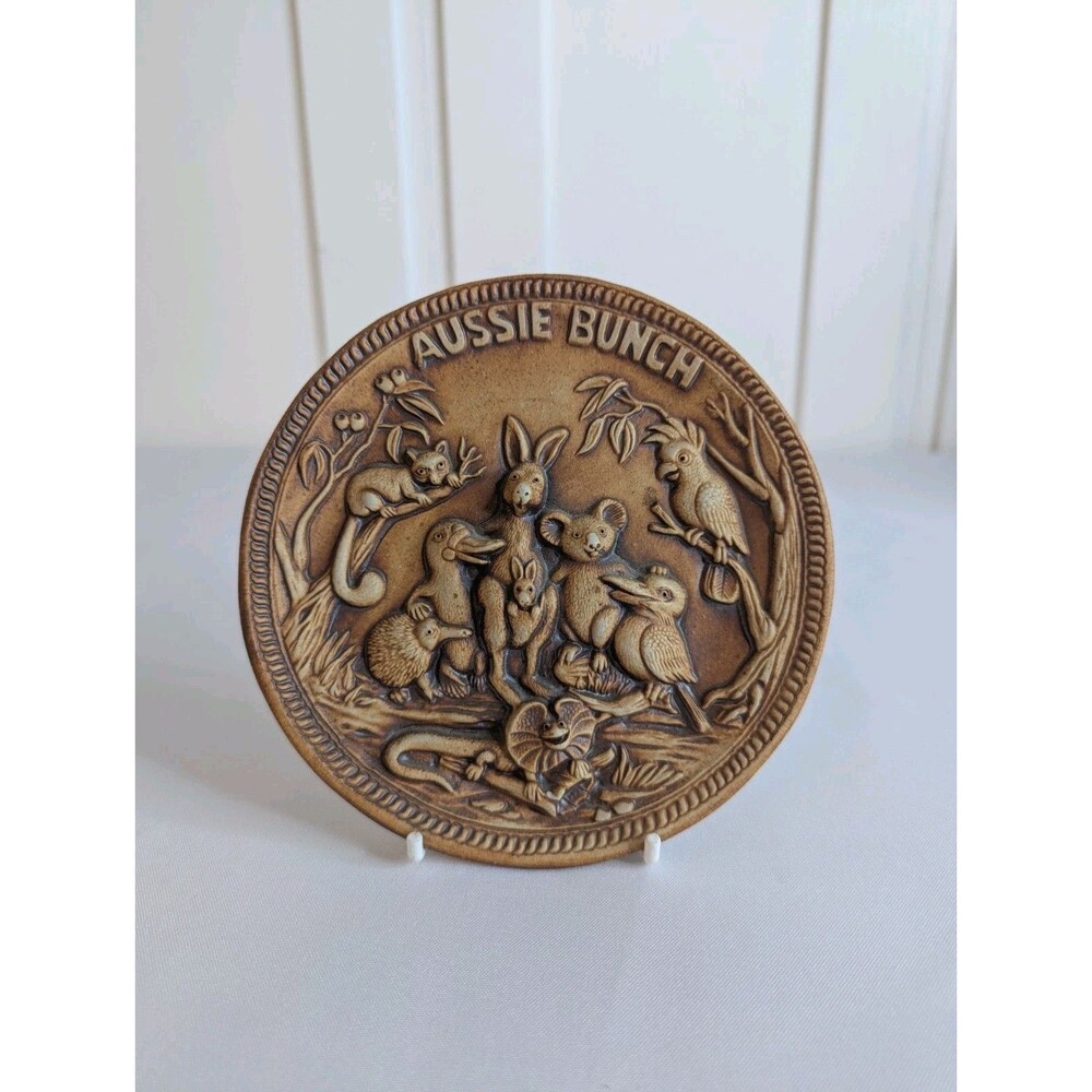 Aussie Bunch Swagman Pottery Australian Made Animal Plate Wall Decoration